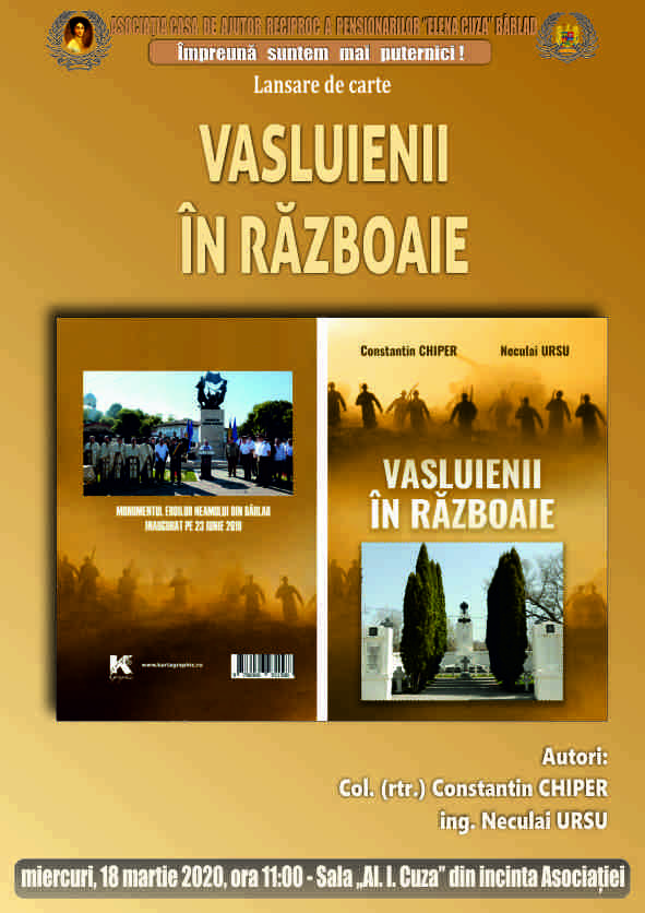 Lansare de carte: Vasluienii în războaie